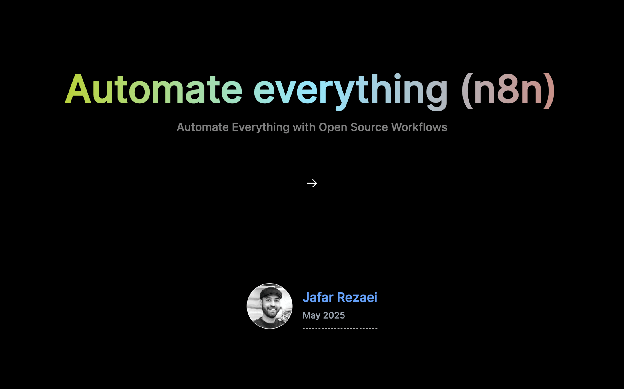 Automate everything (N8N)
